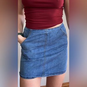 Vintage Denim Miniskirt